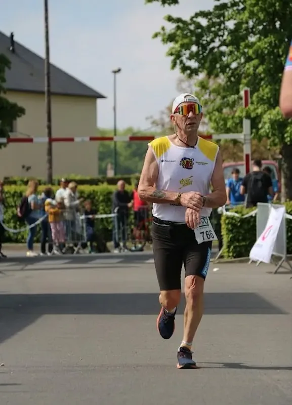 Jean-Pierre Marie en course à Ranville
