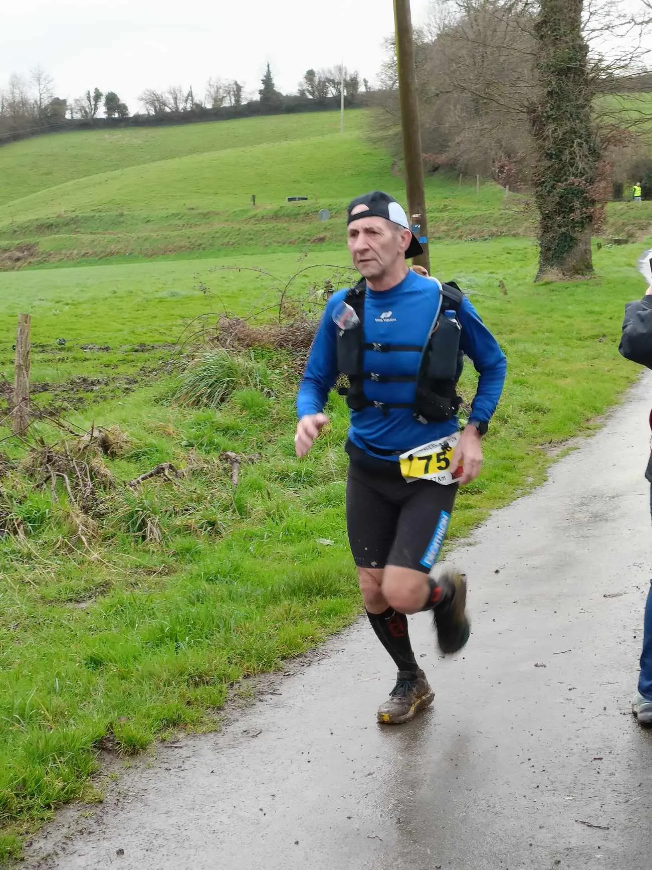Jean-Pierre Marie sur le Trail des Loups
